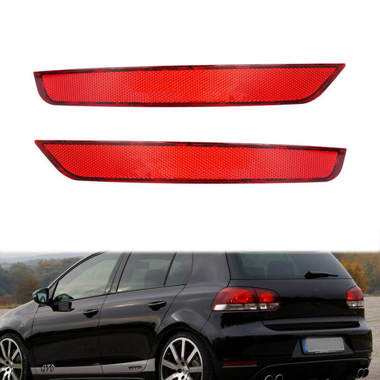 1 Pair new Rear Bumper Cover Reflector Light For W for Golf VI 6 GTI GTD 2009-2013