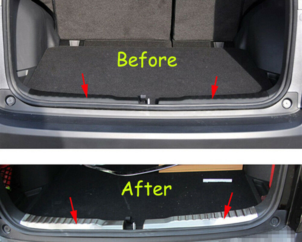 for Honda CR-V CRV 2012-2016 Rear Bumper Protector Boot Sill Scuff Plate Silver