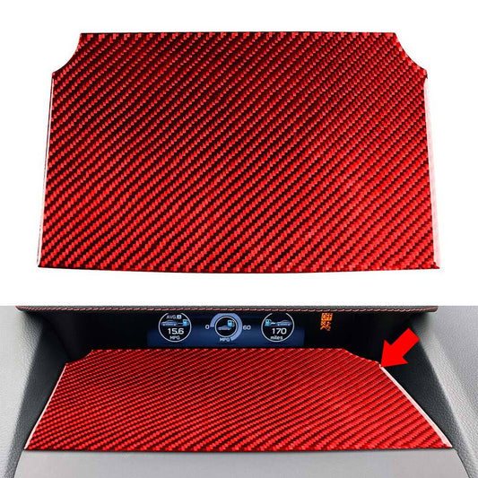 Red Dash Center Display Base Panel Cover Trim for Subaru WRX STI 2015-2021