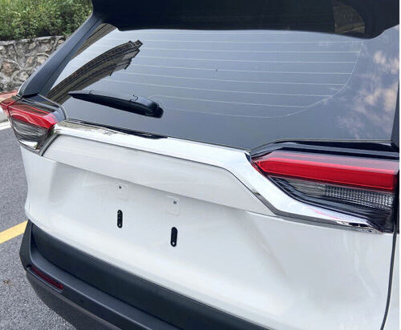 for Toyota RAV4 2019-2022 Chrome Rear Door Trunk Tailgate Upper Curve Strip Trim
