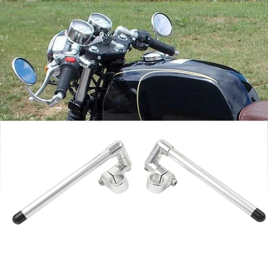 Universal 33MM Cafe Racer Bars 7/8 Motorcycle Clip-On Handlebar Fork Tube