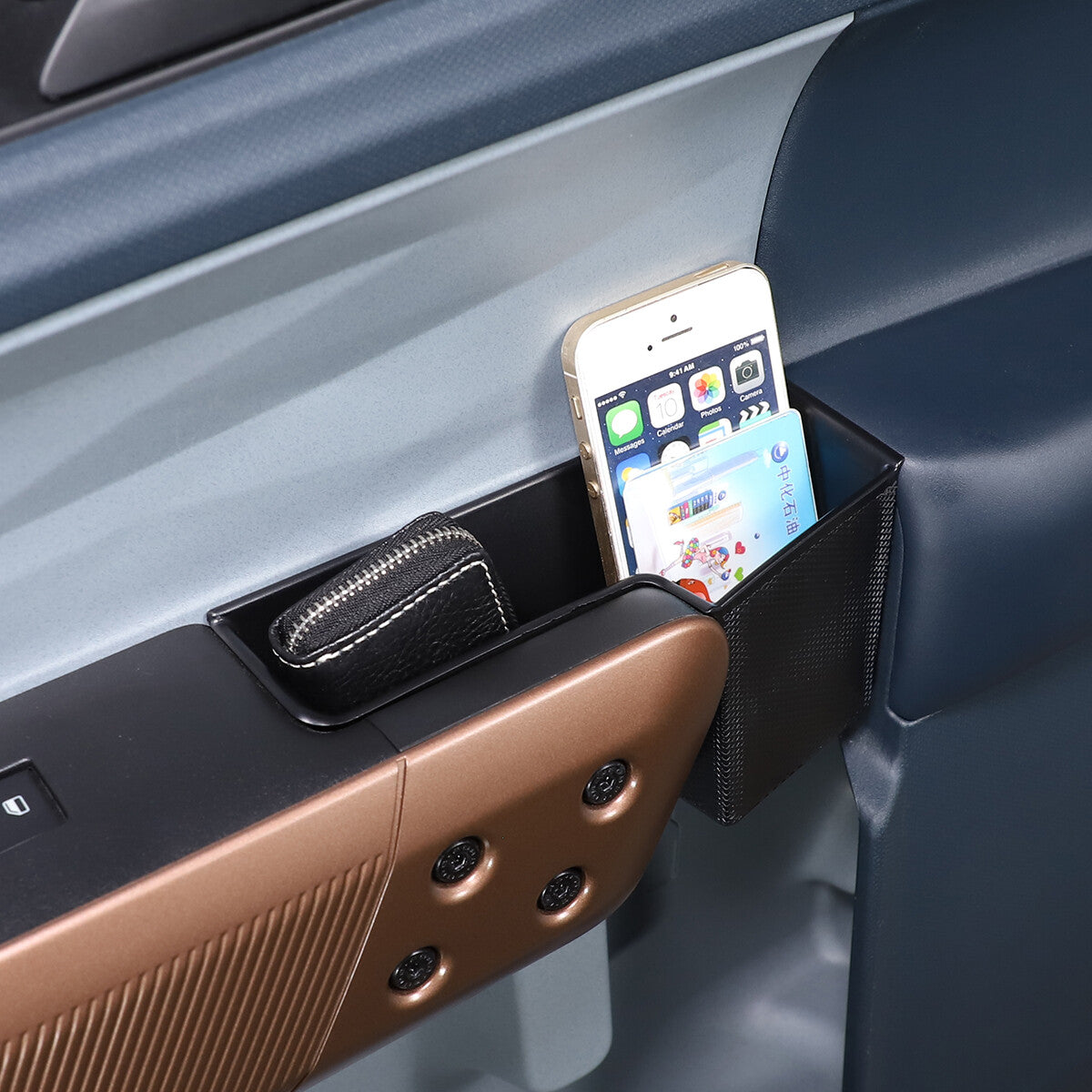 Matte black interior window lift button cover trim for Corvette C7 2014-19
