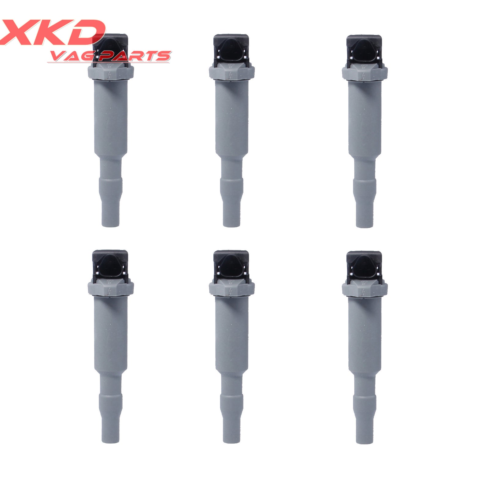 6-Piece Gray Ignition Coil Kit for BMW 325i, 525i, 330i, 530i, 530xi N52 2137548553