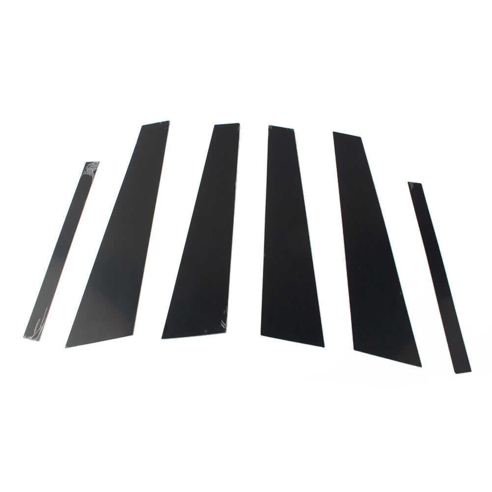 Glossy Black Set Pillar Posts Door Window Trim for BMW 5 Series F10 2011-2017