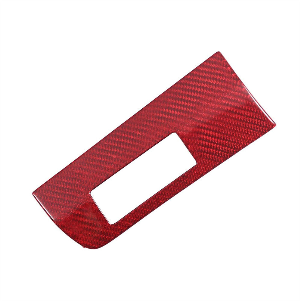 Red Carbon Steering Wheel Left Card Slot Cover for Chevrolet for Corvette C8 2020-24
