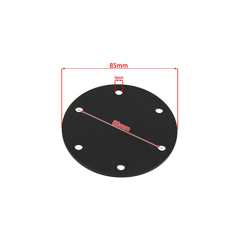 Universal Car 6 Bolt Hole Steering Wheel Horn Cover Plate Aluminum Center Cap