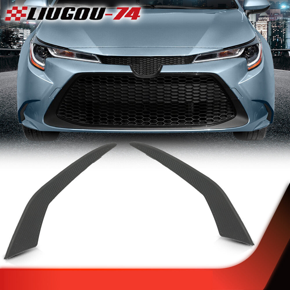 Fog light protector frame fits 2020-2022 for Toyota for Corolla LE XLE sedan.