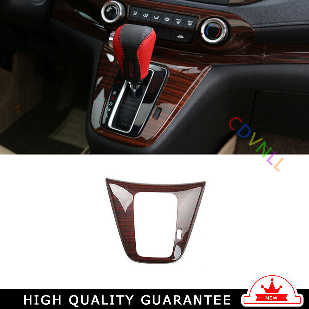 Console Gear Shift Frame Cover Trim for Honda CRV CR-V 12-16 Peach Wood Grain