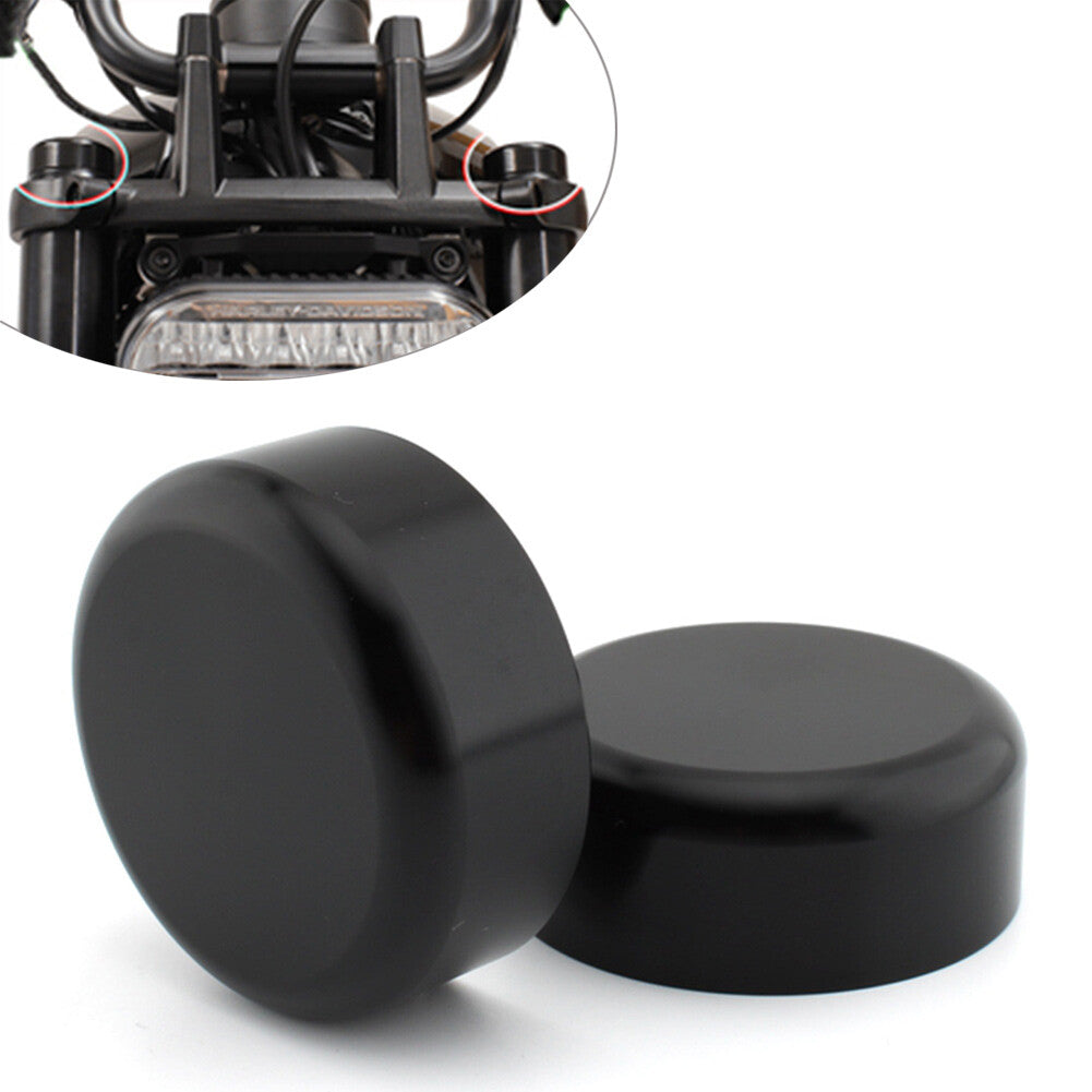 Black Front Fork Cover Caps for Harley Sportster S 1250 RH1250 S 2021-2023 22