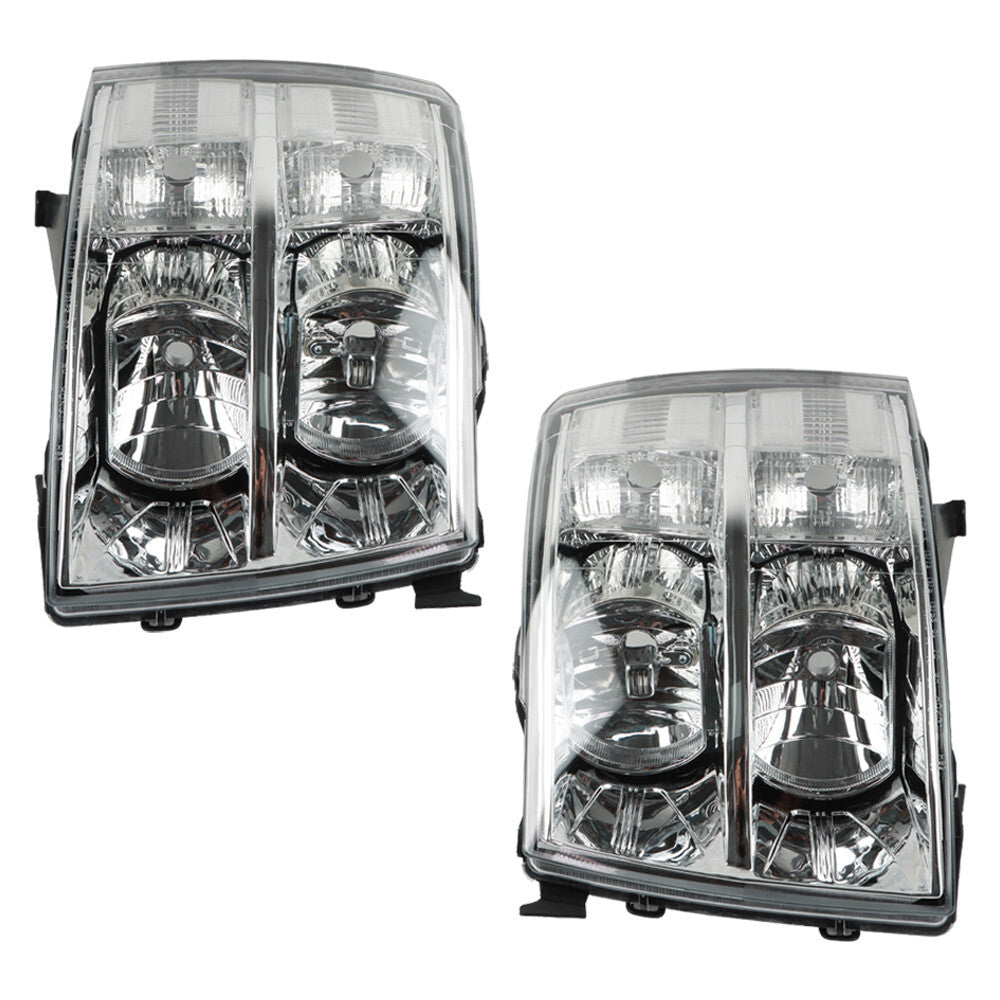 2x Headlight For 2007-2013 for Chevy Silverado 1500 25962804, 25962805, 22853028
