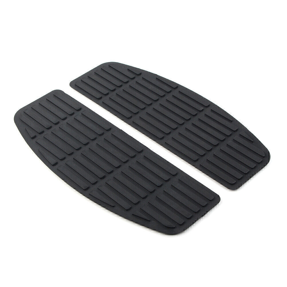 2pcs Driver Floorboard Foot Pges Board Black Non-Slip Pad Fit for Harley Touring