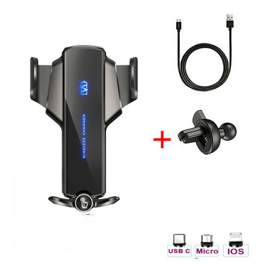 4-6.9 Phone Mount Holder Car Wireless Fast for Charger Magnetic Automatic Clamping