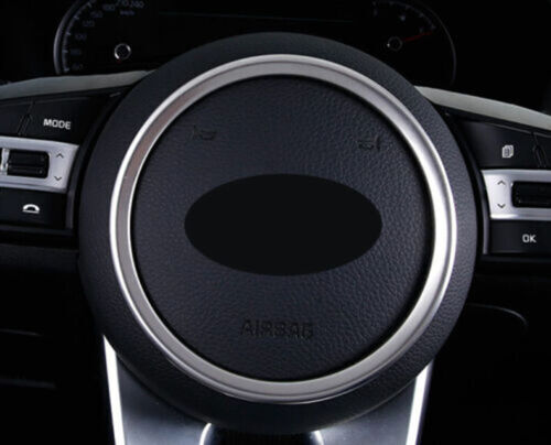 for Kia Seltos 2020-2023 Silver Steering Wheel Central Ring Trim Decor Cover