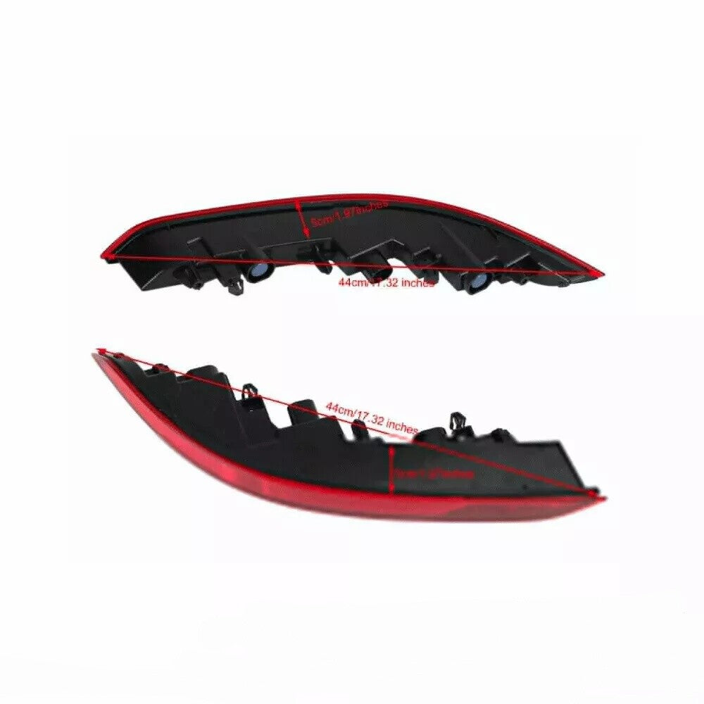 1 Pair Rear Left Right Bumper Fog Reflector Light for Porsche for Cayenne 2015-17