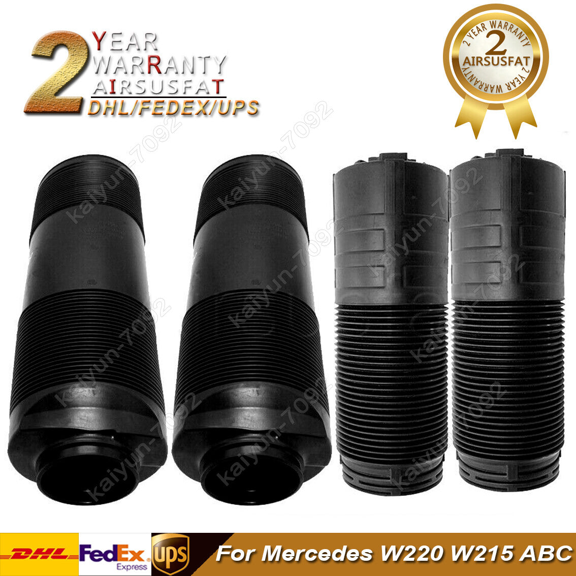 4Pcs Air Suspension Shock Dust Cover Boot for Mercedes W220 ABC Hydraulic Shock