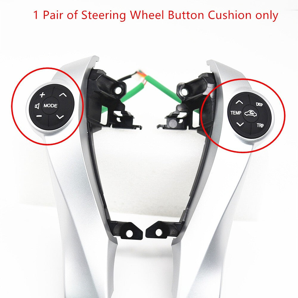 Car Steering Wheel Control Rubber Button Cushion for Toyota Prius/Prius C 11-14