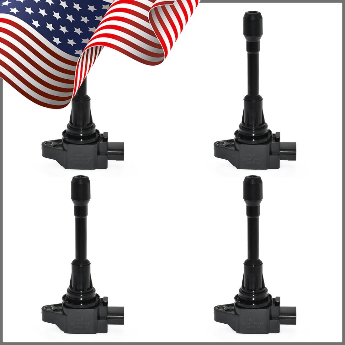 4x Ignition Coils UF549 for Nissan Altima Sentra Rogue Cube for Infiniti 22448-JA00C