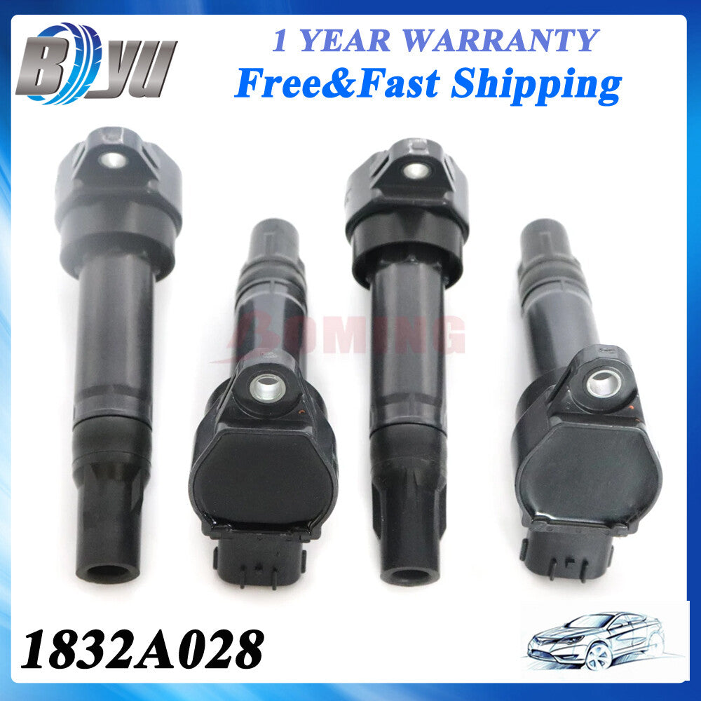 Set of 4 Ignition Coil 1832A028 for Smart 451 Fortwo Coupe Cabrio 1.0 1321580003