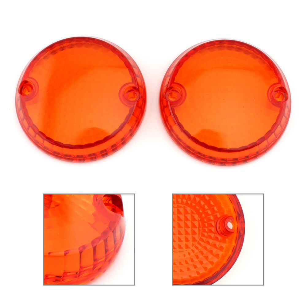 Turn Signal Light Lens Cover for Kawasaki Vulcan 1500 Classic Mean Streak Amber