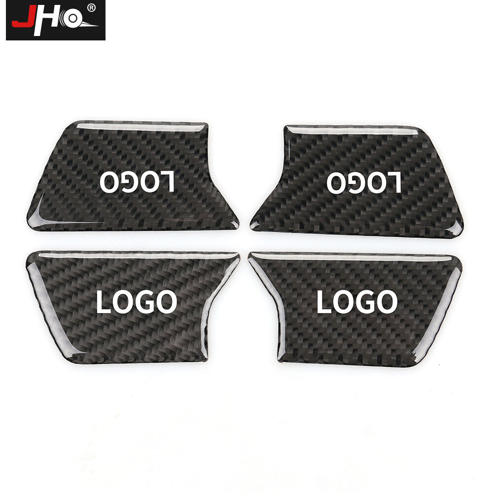 Real Carbon Fiber Door Handle Bowl Cover Trim for Jeep Grand Cherokee 2014+ New