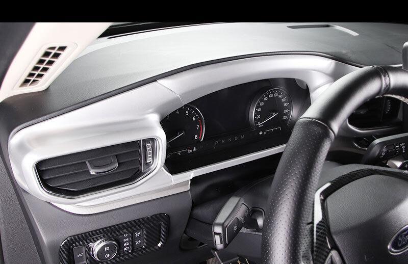 for Ford Explorer 2020-2022 Matte Silver Dashboard LR Air Outlet Vent Trim 4pcs