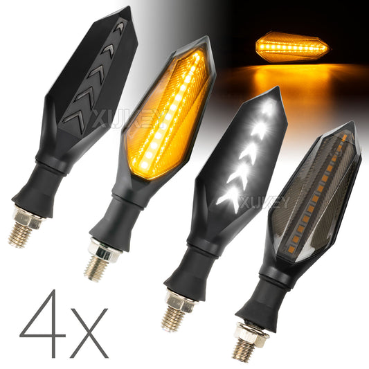 4x Motorcycle Indicators Turn Signal Light Blinker For Bobber Cafe Racer Chopper
