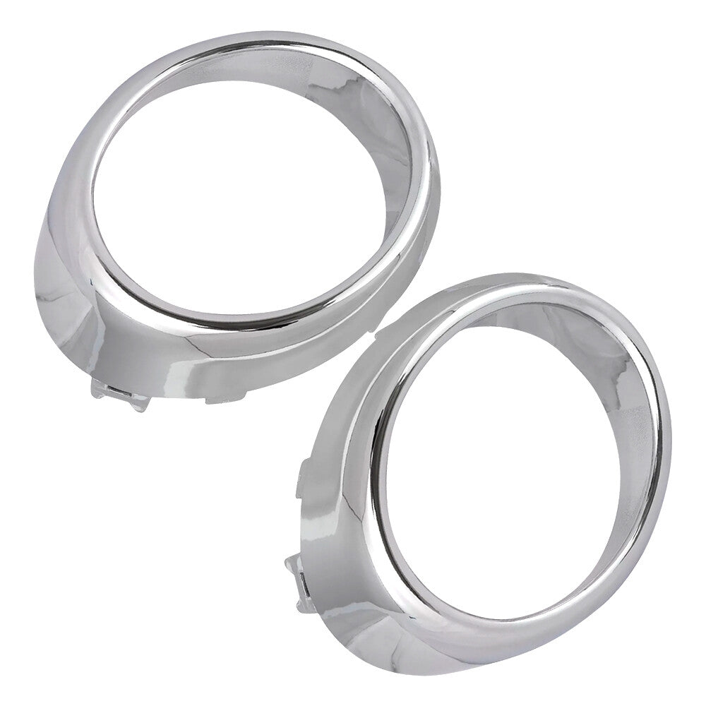 Pair Front Bumper Fog Light Bezel Trim Chrome For Q70 G25 G37 M37 M56 2010-2014