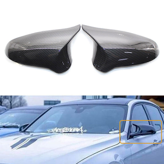 2X Carbon Fiber Car Rearview Mirror Cover Caps For 2015-19 16 for BMW F80 M3 F82 M4