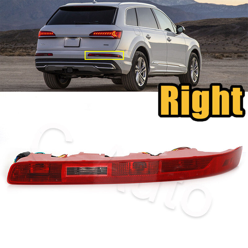One-piece set of stop light, reverse light, and turn signal light for Audi Q7 2006-2015 right-hand rear bumper.