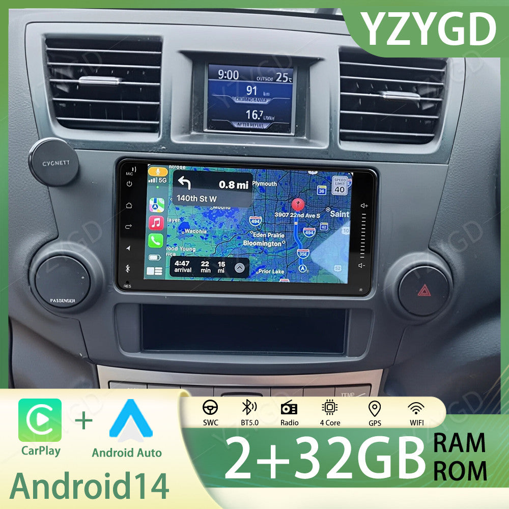 for Toyota for 4Runner 2003-2009 7Inch Car Radio GPS Navi Carplay Touch Screen WIFI