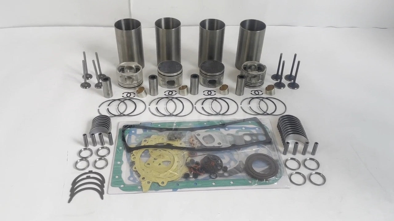 QD32 Rebuild Overhaul Kit with Gaskets, Bearings, and Valve Train for Nissan Forklif