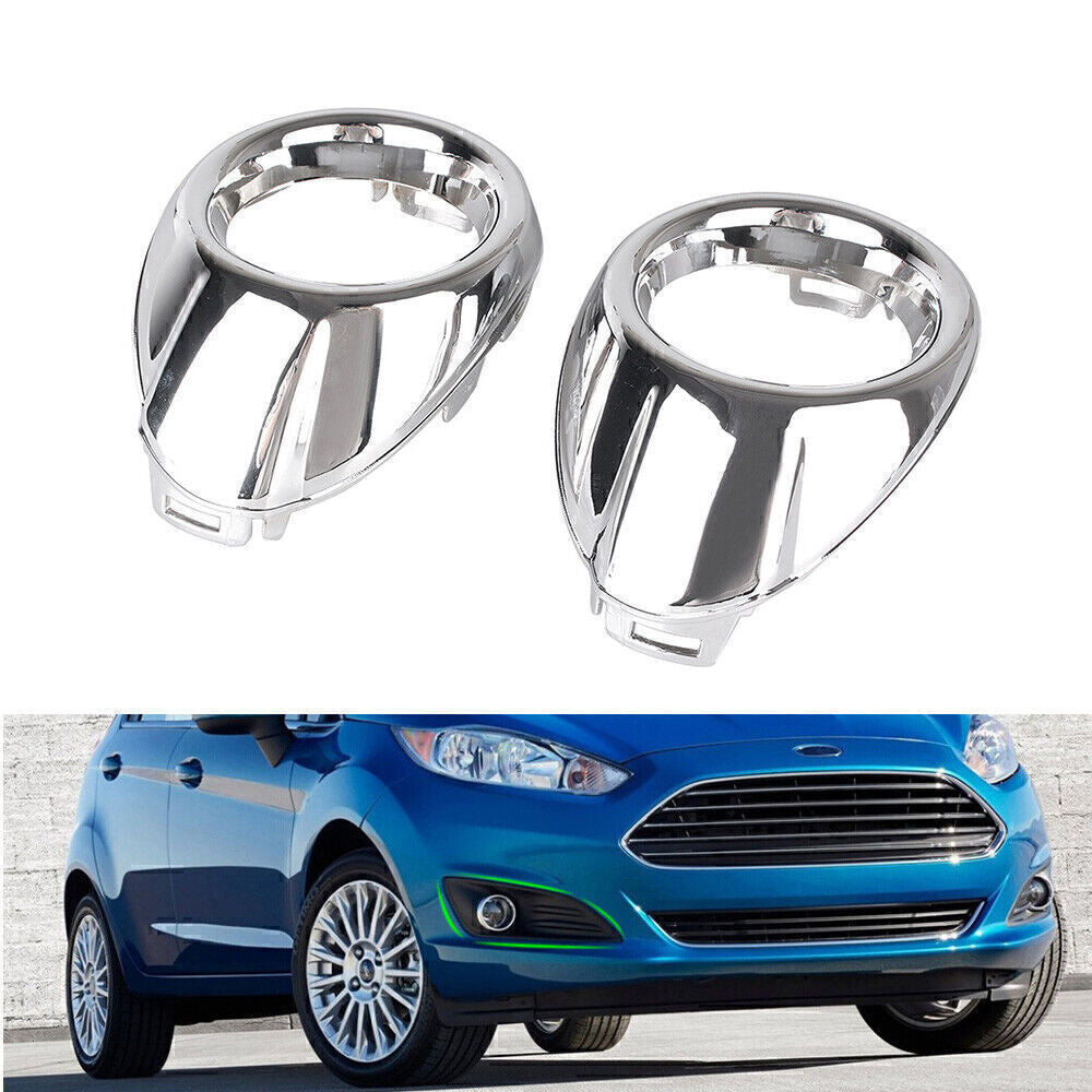 2pcs Fog Light Covers Fog Lamp Lens Cover for Ford Focus 2012 2013 Silver