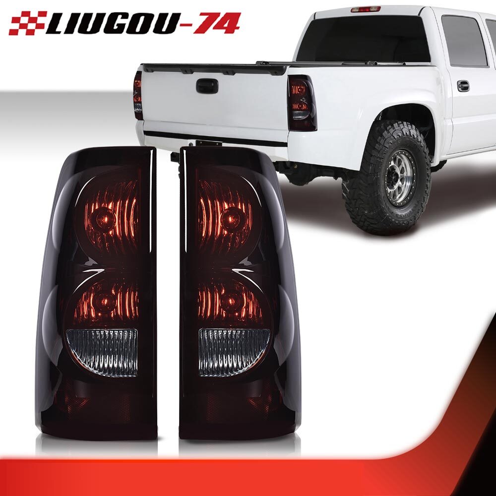 Suitable for 03-06 for Chevrolet Silverado taillights, smoke lights, brake lights (left + right), with wiring.