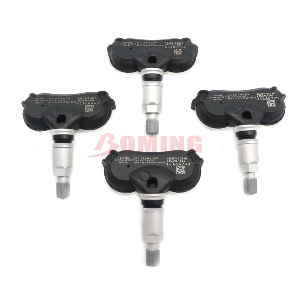 (4) NEW TIRE PRESSURE SENSORS for TOYOTA for SIENNA TUNDRA SEQUOIA 42607-0C070 TPMS