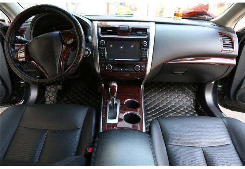 for Nissan Altima Teana 2013-2018 Wood Grain Console LR Air Outlet Vent Trim