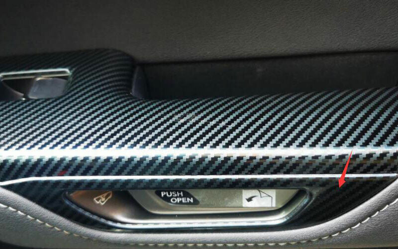 for Lexus NX250 350 350h 2022-2023 Car Carbon Fiber Inner Door Handle Frame Trim