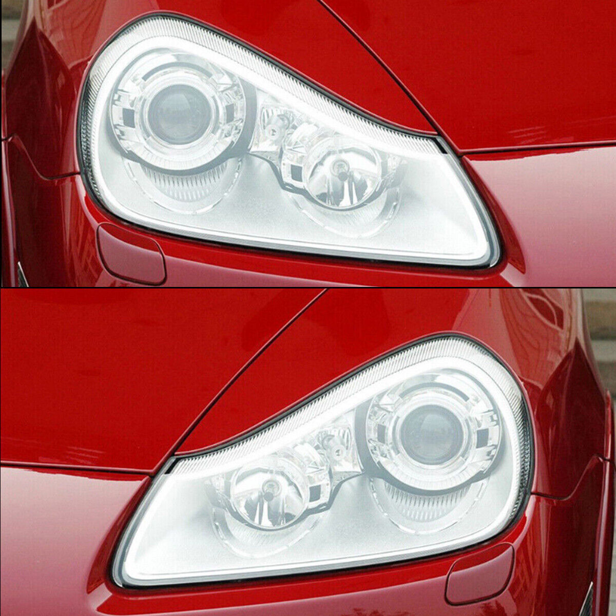 LHRH for Porsche for Cayenne 2007-2010 Headlight Lens Cover Replacement Shells US
