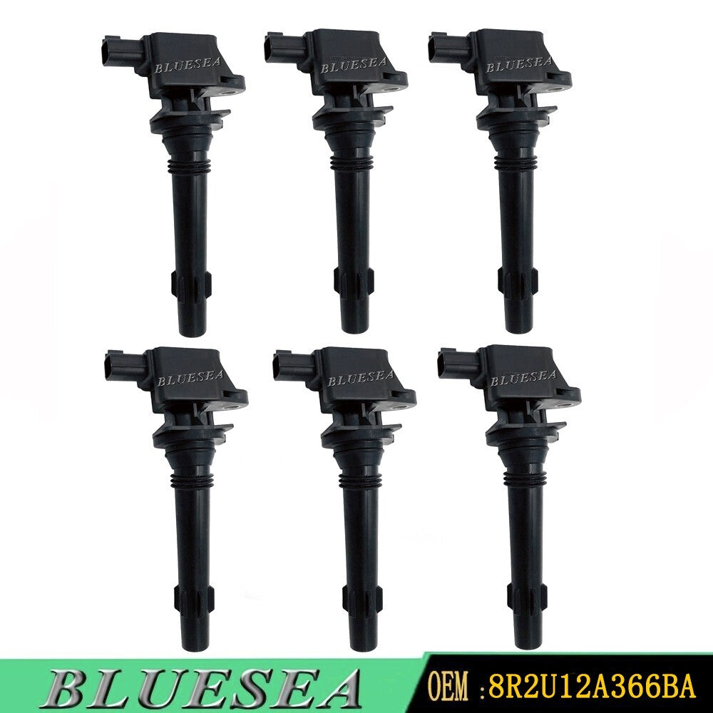 6 pcs IGNITION COIL SET for FG FG MK2 6 CYL NA TURBO INC XR6 8R2U-12A366-BA