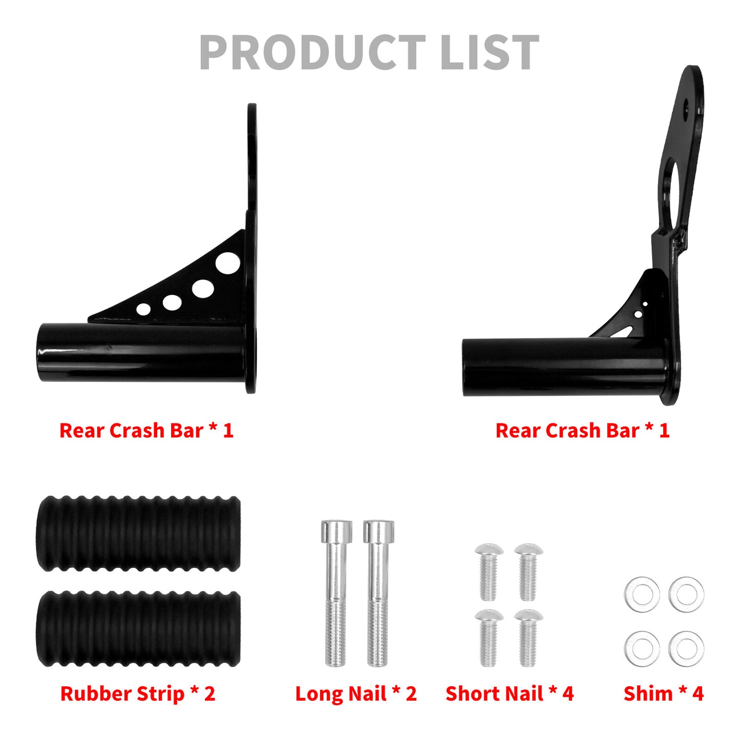 Rear Highway Passenger Foot Pegs Crash Bar for Harley Softail Low Rider 18-2023