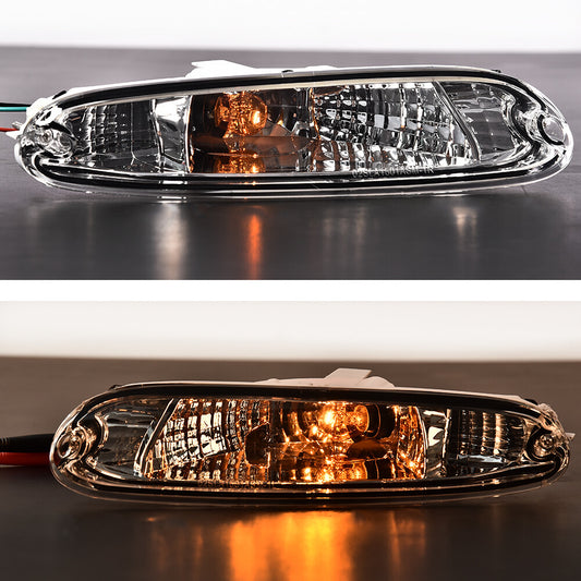 Suitable for MX-5 Miata models 90, 91, 92, 93, 94, 95, 96, and 97. new transparent front bumper turn signals.