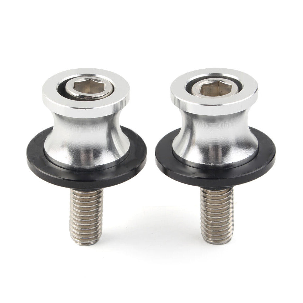 CNC Schwingenspulen Schieberst?nder Schrauben 8MM f¨¹r for KAWASAKI ZX6R 12-21 Silber