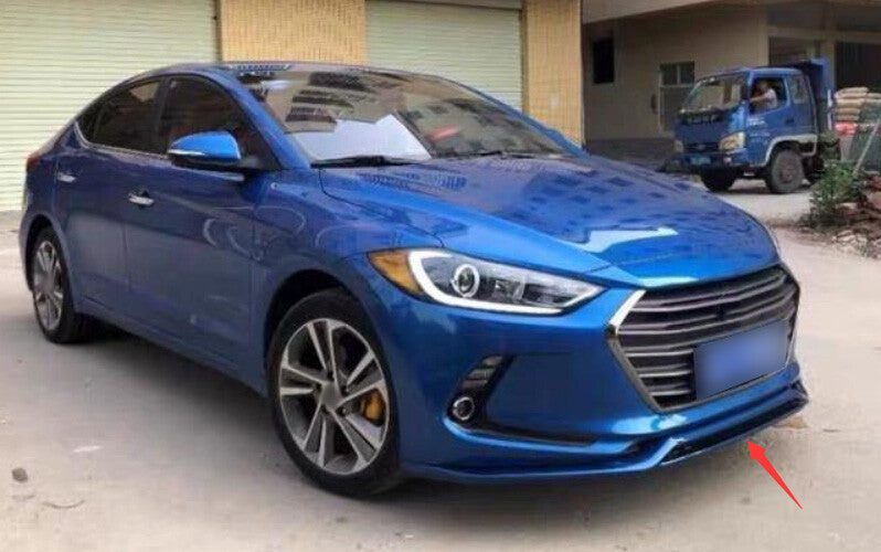 Fit for Hyundai for Elantra 2017-2018 Blue Painted Front Bumper Lip Spoiler Splitter