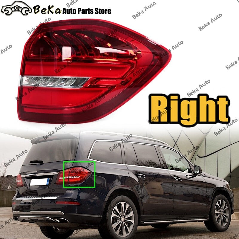 LED taillights and right rear brake light are applicable to the for Mercedes-Benz GLS-Class X166 (2016-2019).