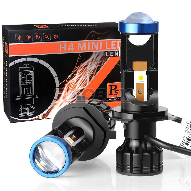 2X H4 9003 for Mini Bi-LED Projector LED Lens LHD Hi/Lo Beam Bulb Headlight Retrofit