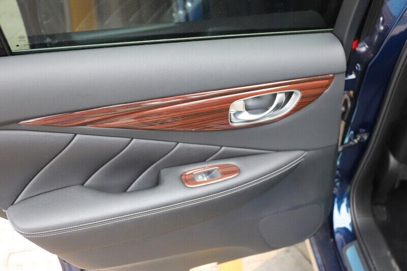 Car for Infiniti Q50 15-19 15PC Wood Grain ABS Style Car Interior Kit Cover Trim