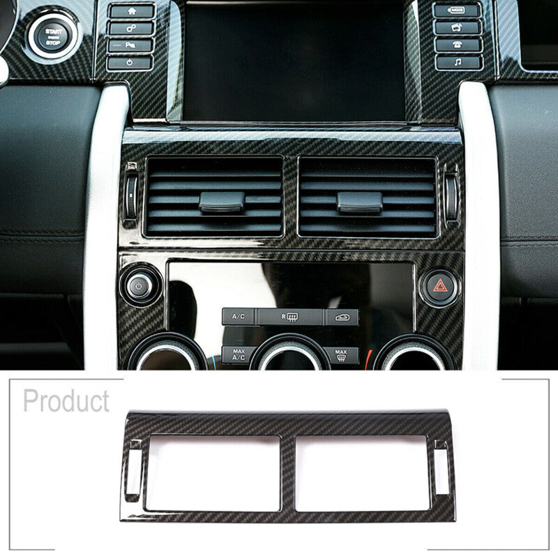 Carbon fiber ABS 4-door window lift switch decorative cover for Ford Maverick 2022-23